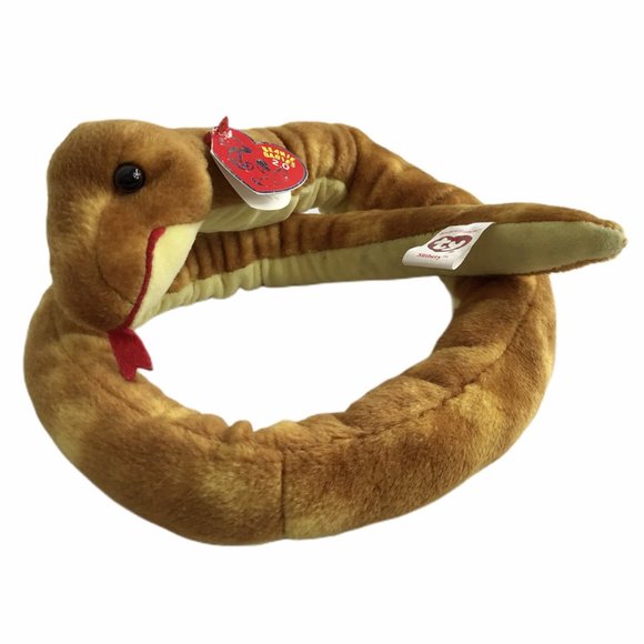 Plush Stuffed Animal Toy TY Beanie Snake Slither - Picture 1 of 12